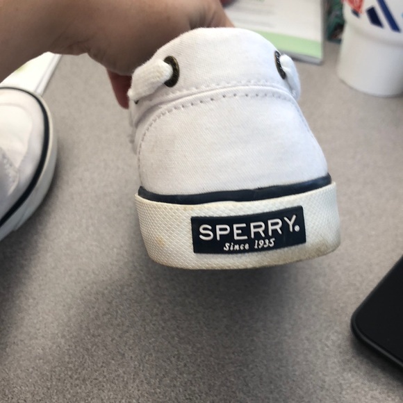 Sperry Topsiders Pier Boat Casuals White - Picture 4 of 5